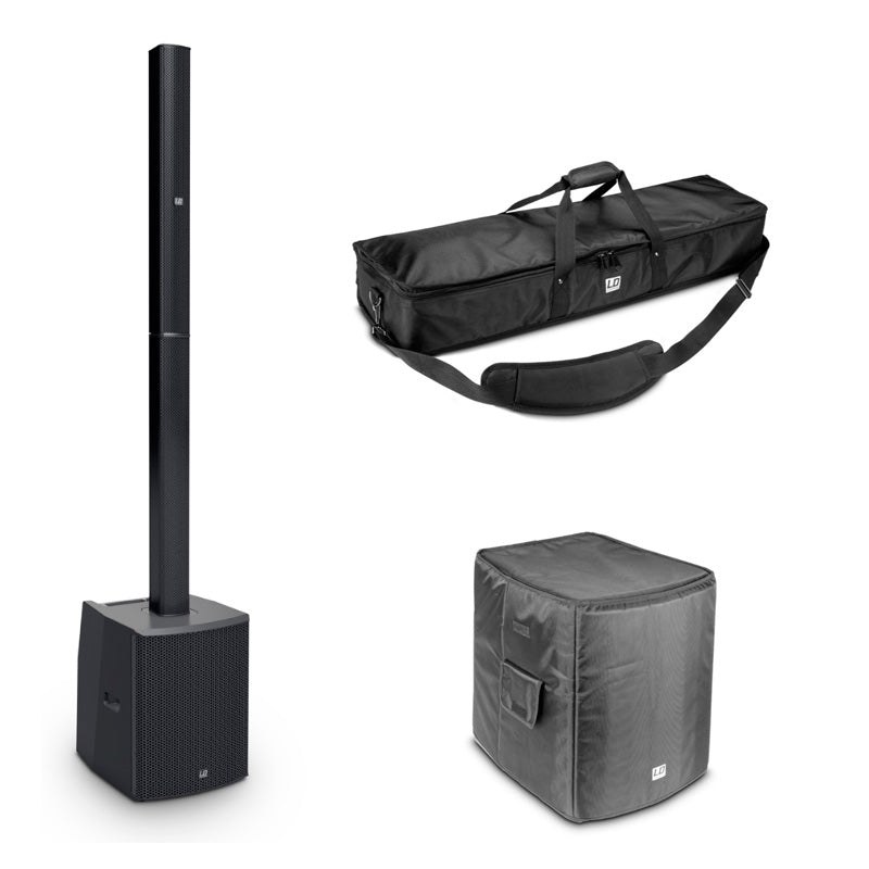 Ld Systems -Pack- Sistema de Sonido Maui 28 G2 Negro con Fundas para Columan y Subwoofer 1