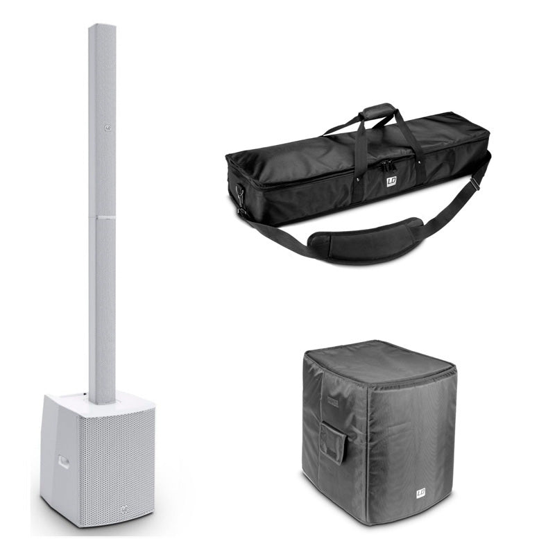 Ld Systems -Pack- Sistema De Sonido Maui 28 G2 W Blanco con Fundas para Columna y Subwoofer 1