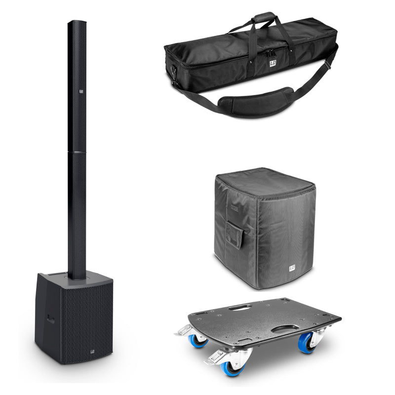 Ld Systems -Pack- Sistema de Sonido Maui 28 G2 Negro con Fundas y Plataforma 1