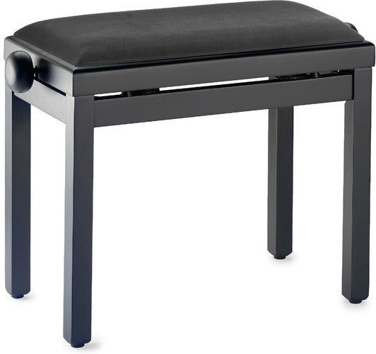 Auvisa PB001 X24NMTN Banqueta Piano Negro Mate Asiento Negro 1