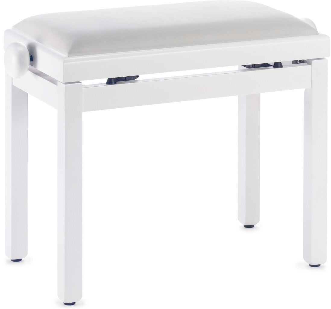 Auvisa PB007 X24BMTN Banqueta Piano Blanco Mate Asiento Blanco 1