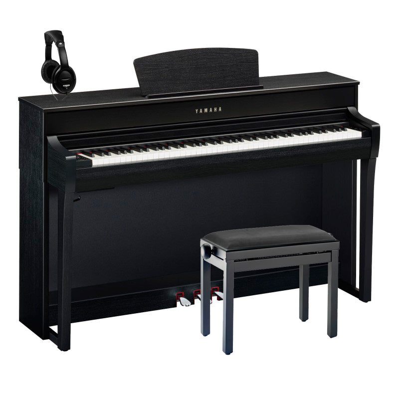 Yamaha -Pack- CLP735B Piano Digital Negro + Banqueta y Auriculares 1