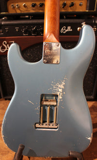 Franchin Guitars Mercury Standard HSS RW Guitarra Eléctrica Lake Placid Blue Metallic Medium Relic 9