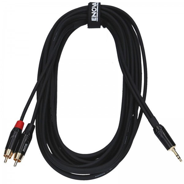 Enova Ec-A3-PSMCLM-1 Cable Minijack Estéreo a 2 X RCA 1 Metro 1