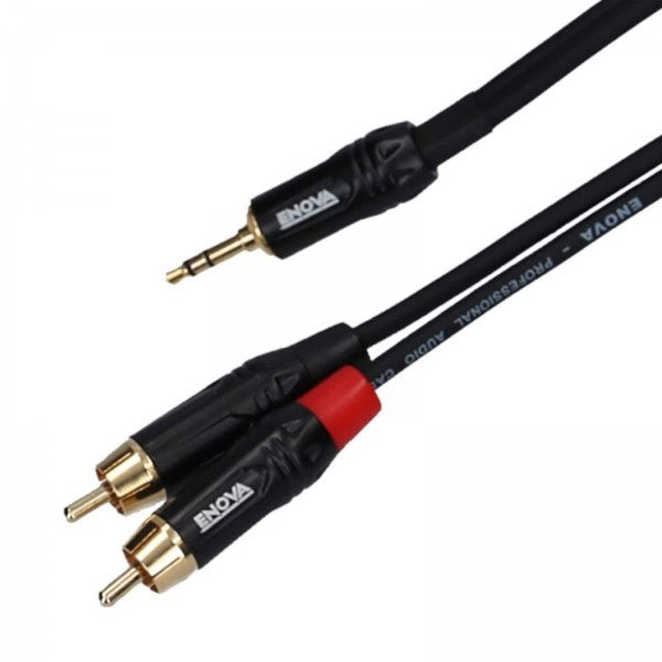 Enova Ec-A3-PSMCLM-1 Cable Minijack Estéreo a 2 X RCA 1 Metro 2