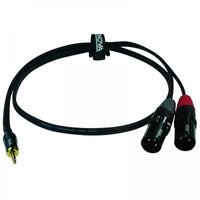 Enova Ec-A3-PSMXLM-1 Cable Minijack Estéreo a 2 X XLR Macho 1 Metro 2