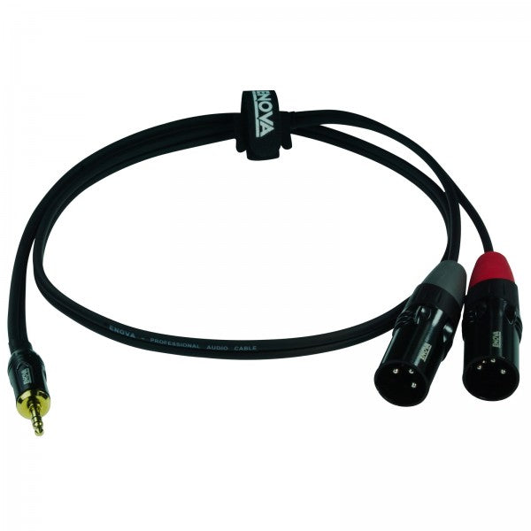 Enova Ec-A3-PSMXLM-2 Cable Minijack Estéreo a 2 X XLR Macho 2 Metros 2