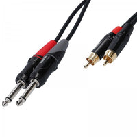 Enova Ec-A3-CLMPLM-1 Cable 2 X RCA a 2 X Jack Mono 1 Metro 2