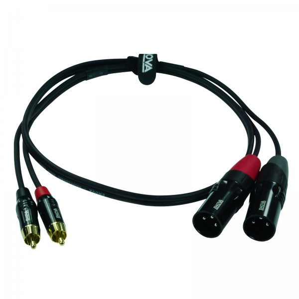 Enova Ec-A3-CLMXLM-3 Cable 2 X RCA a 2 X XLR Macho 3 Metros 2