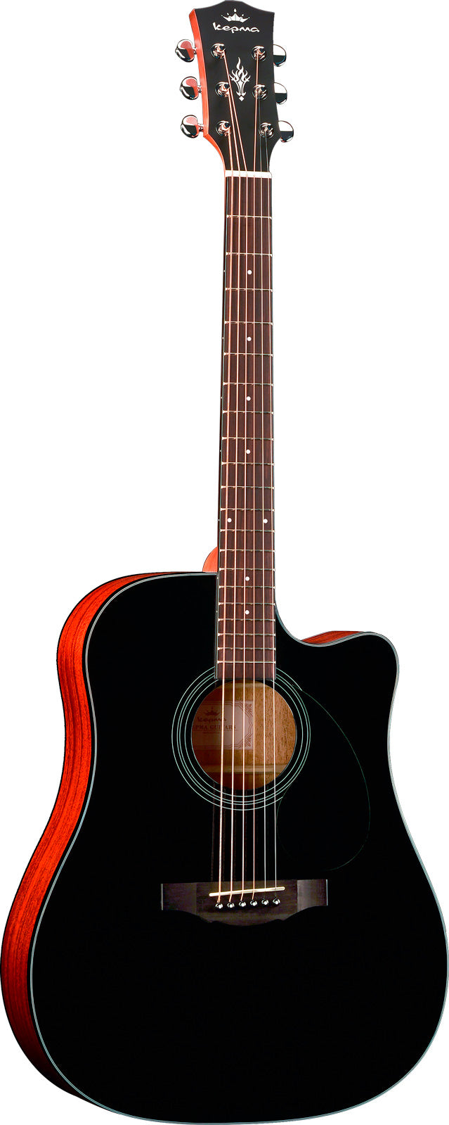 Kepma EDC BK Plytone Guitarra Acústica Dreadnought Negra 1