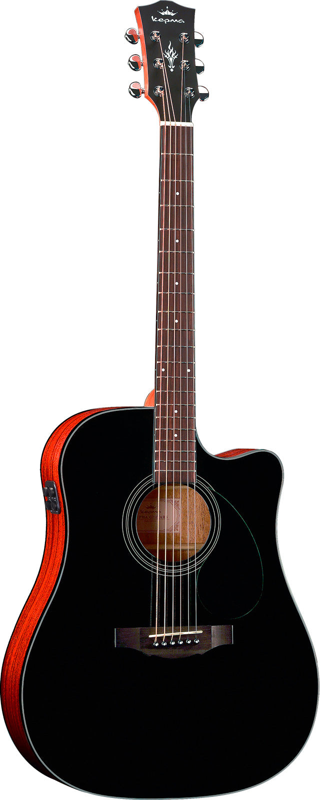 Kepma EDCE K10 BK Plytone Guitarra Electroacústica Dreadnought Negra 1