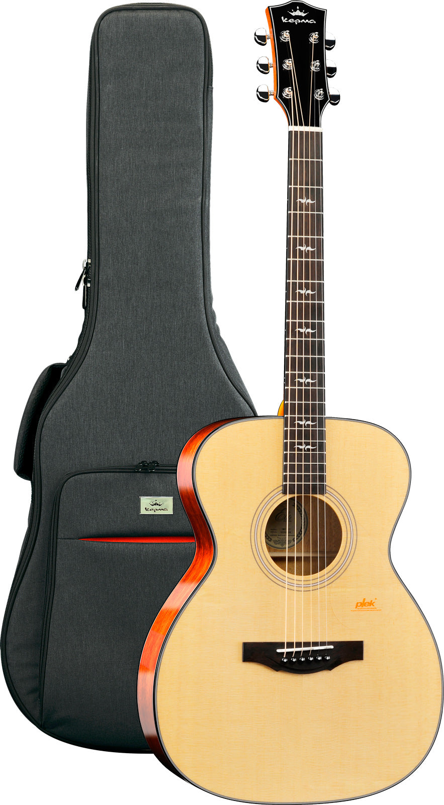 Kepma F1OM N Solid Top Guitarra Acústica Orquesta Natural 1