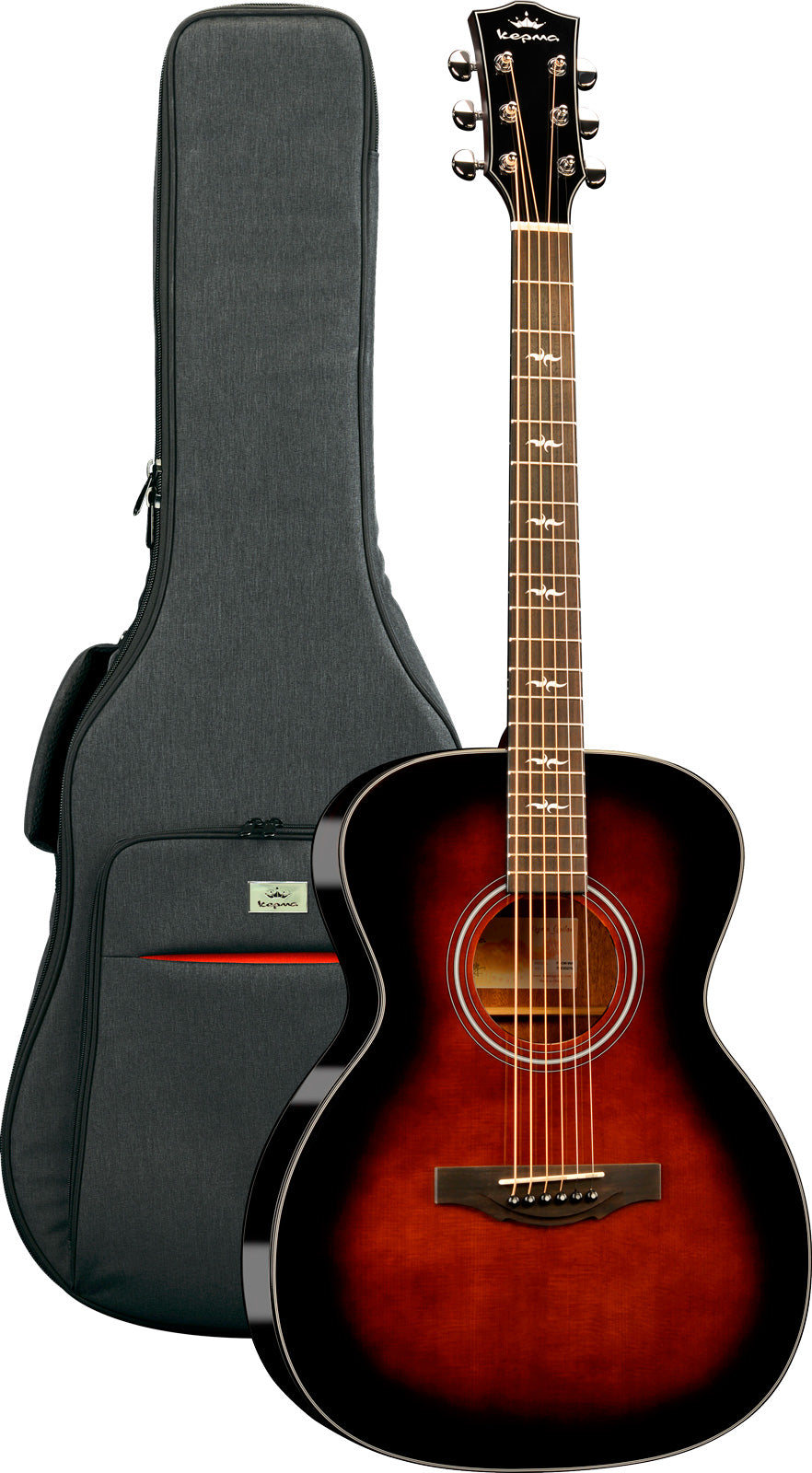 Kepma F1OM W Solid Top Guitarra Acústica Orquesta Nogal 1