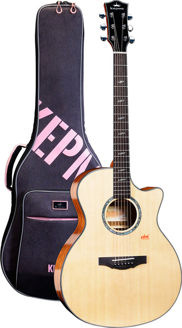 Kepma F2SGA N Solid Top Guitarra Acústica Gran Auditorio Natural 1
