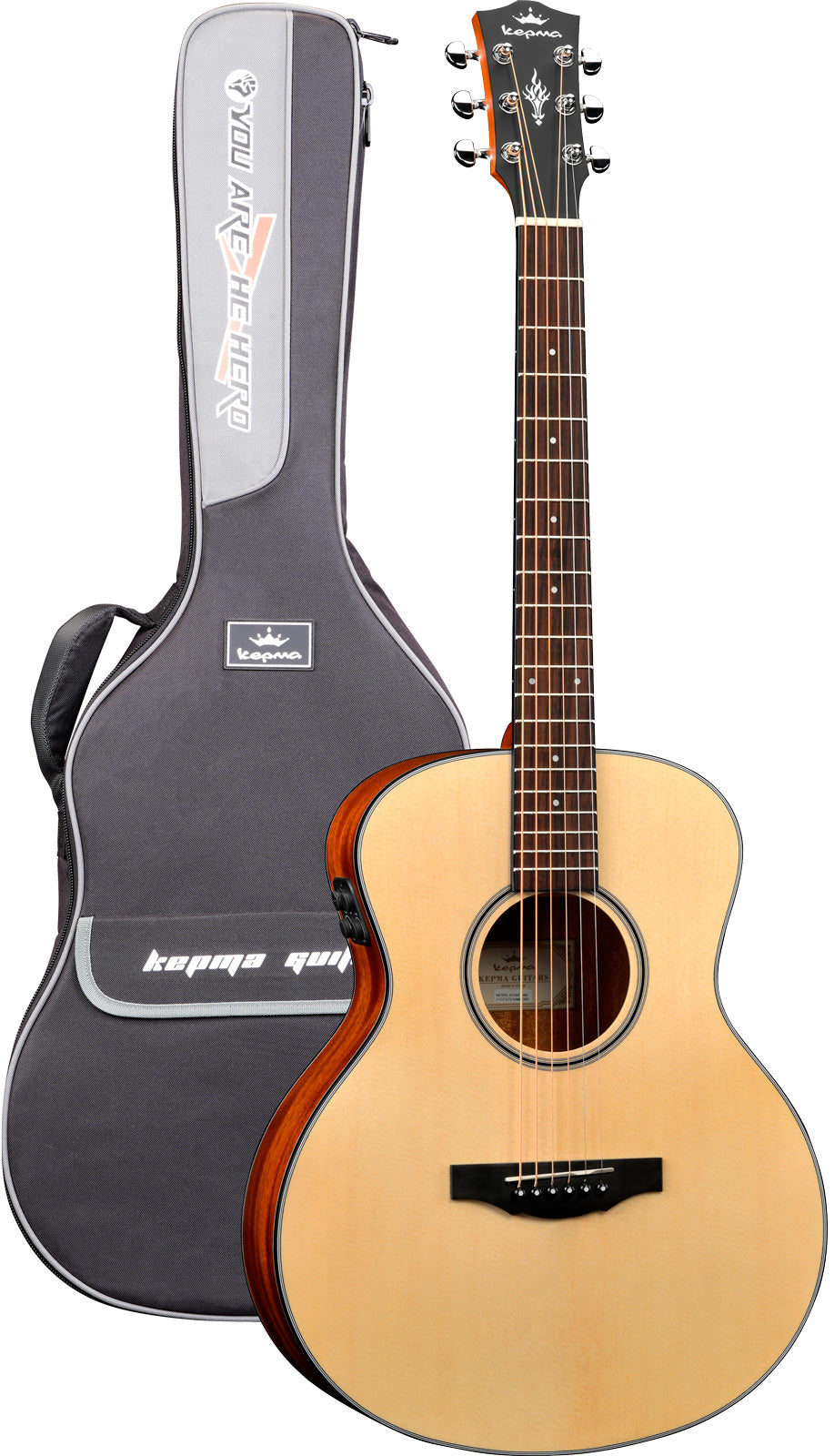 Kepma ES36E K10 N Travel Guitarra Electroacústica Mini Orquesta Natural 1