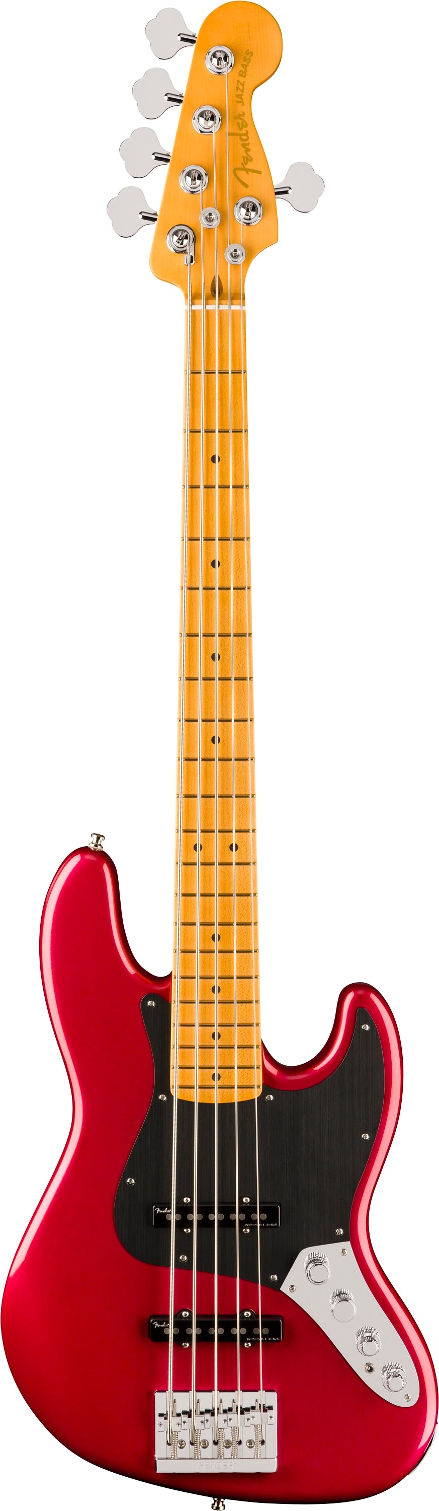 Fender American Ultra II Jazz Bass V MN Bajo Eléctrico 5 Cuerdas Sinister Red 1