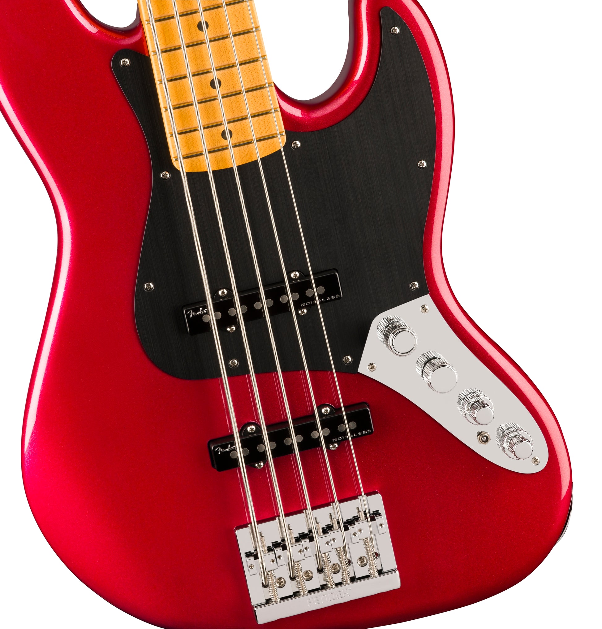 Fender American Ultra II Jazz Bass V MN Bajo Eléctrico 5 Cuerdas Sinister Red 4