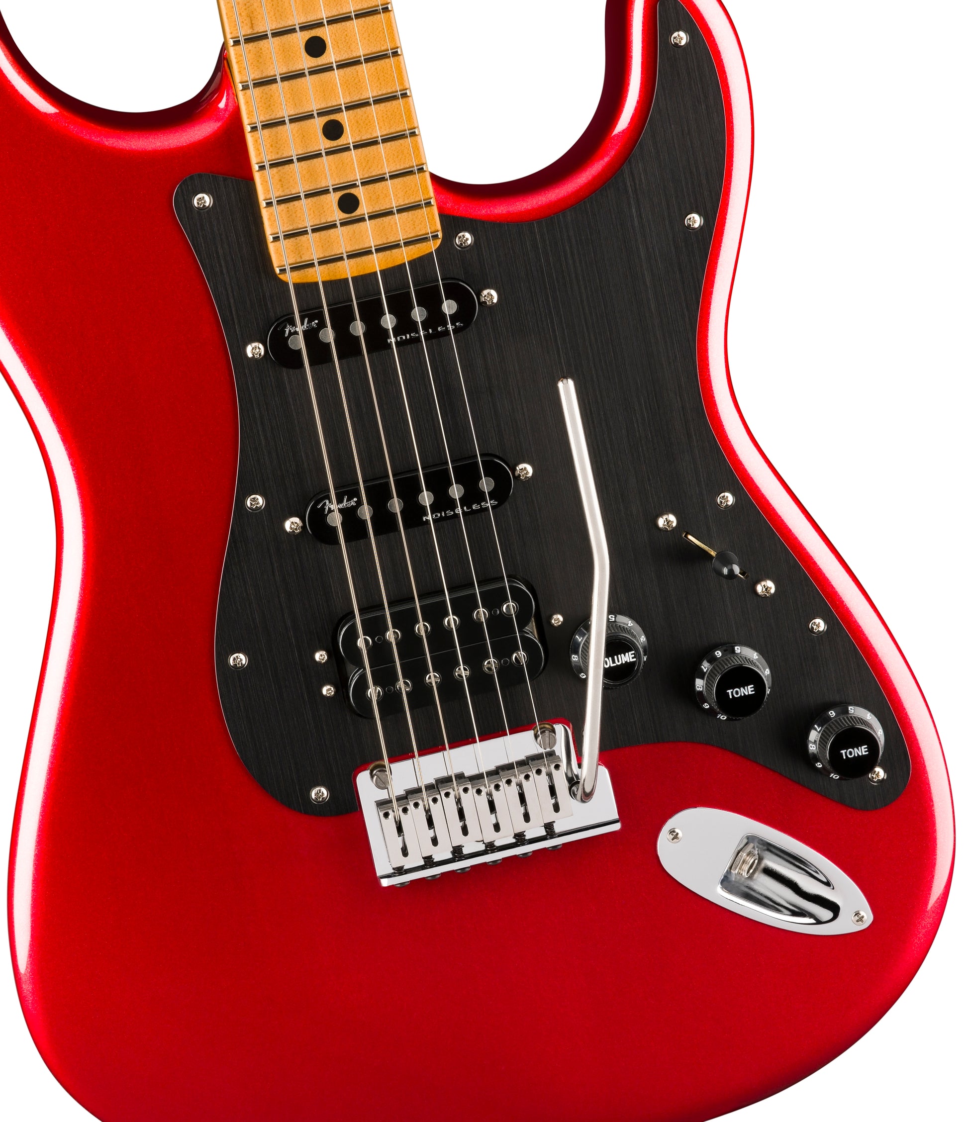 Fender American Ultra II Stratocaster HSS MN Guitarra Eléctrica Sinister Red 4