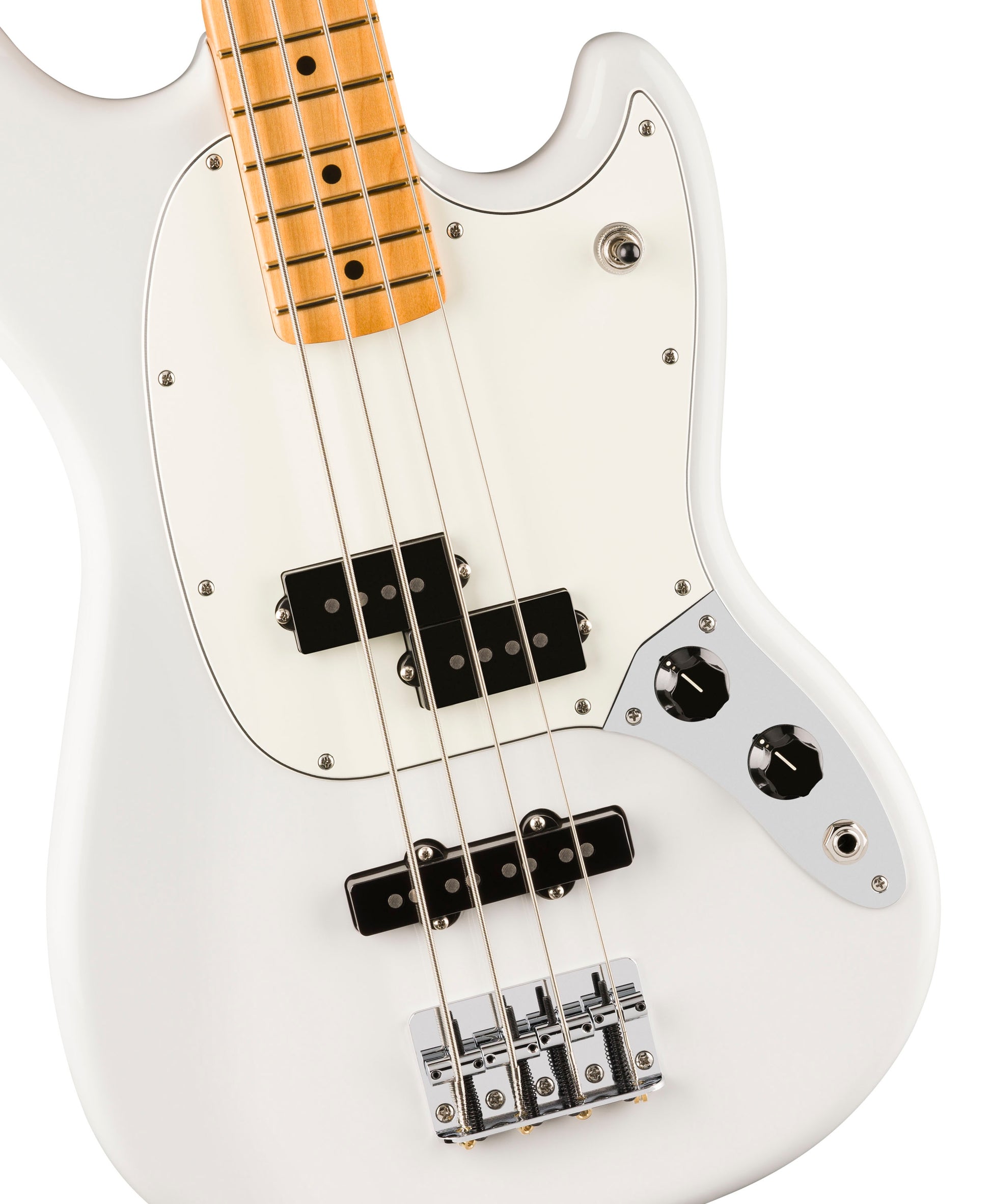 Fender Player II Mustang Bass PJ MN Bajo Eléctrico Polar White 4