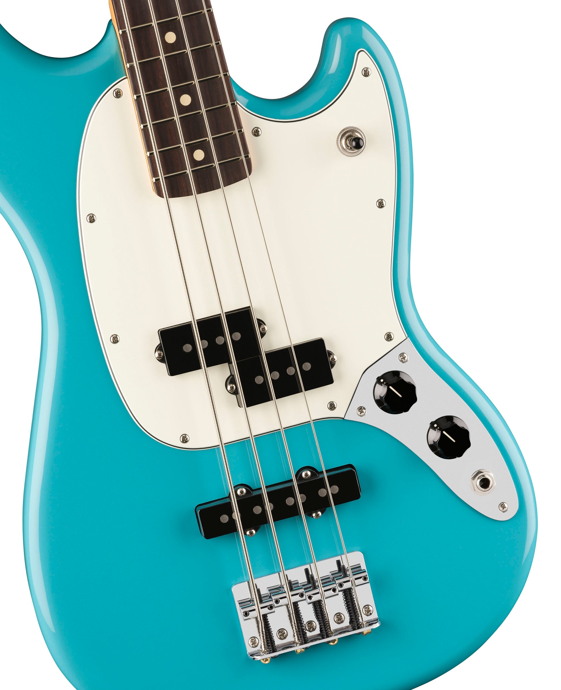 Fender Player II Mustang Bass PJ RW Bajo Eléctrico Aquatone Blue 4