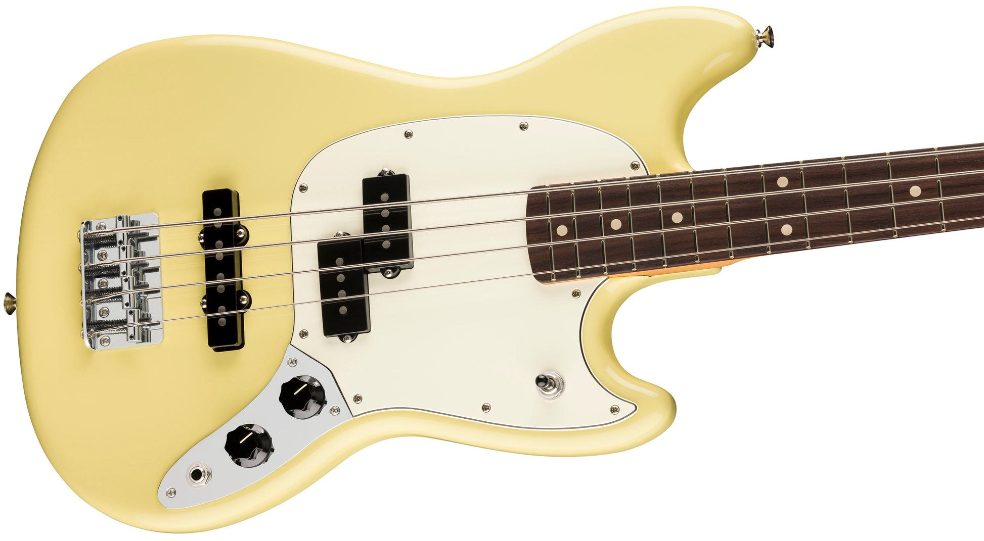 Fender Player II Mustang Bass PJ RW Bajo Eléctrico Hialeah Yellow 3