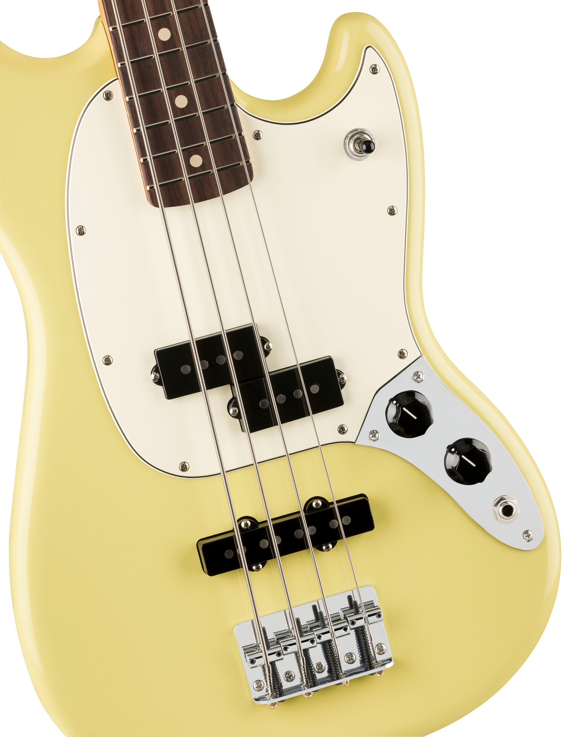 Fender Player II Mustang Bass PJ RW Bajo Eléctrico Hialeah Yellow 4