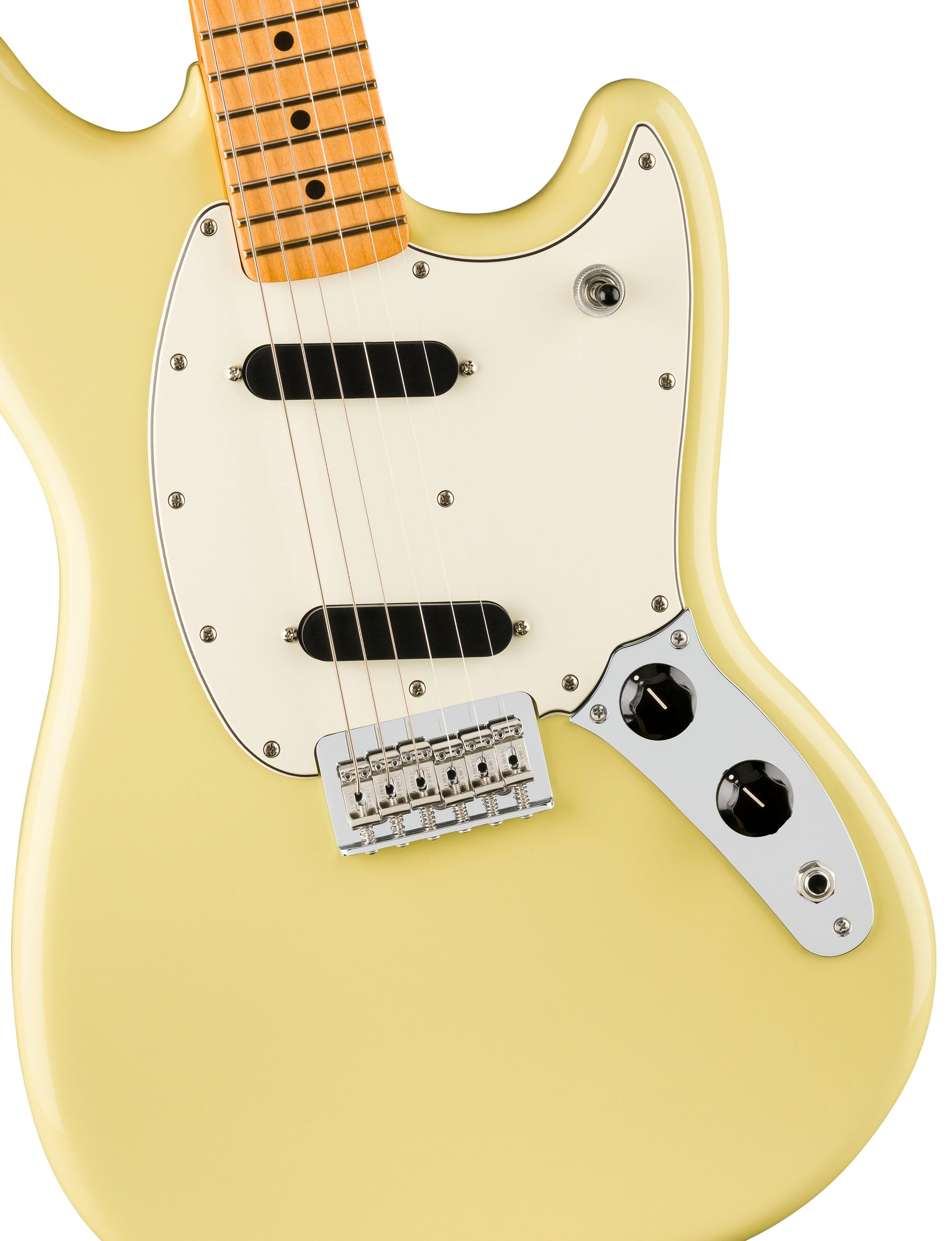 Fender Player II Mustang MN Guitarra Eléctrica Hialeah Yellow 4