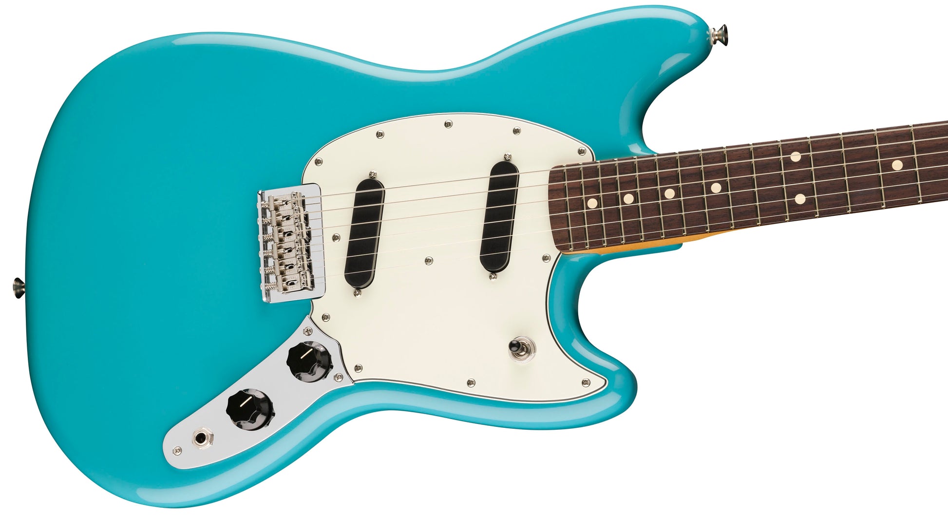 Fender Player II Mustang RW Guitarra Eléctrica Aquatone Blue 3