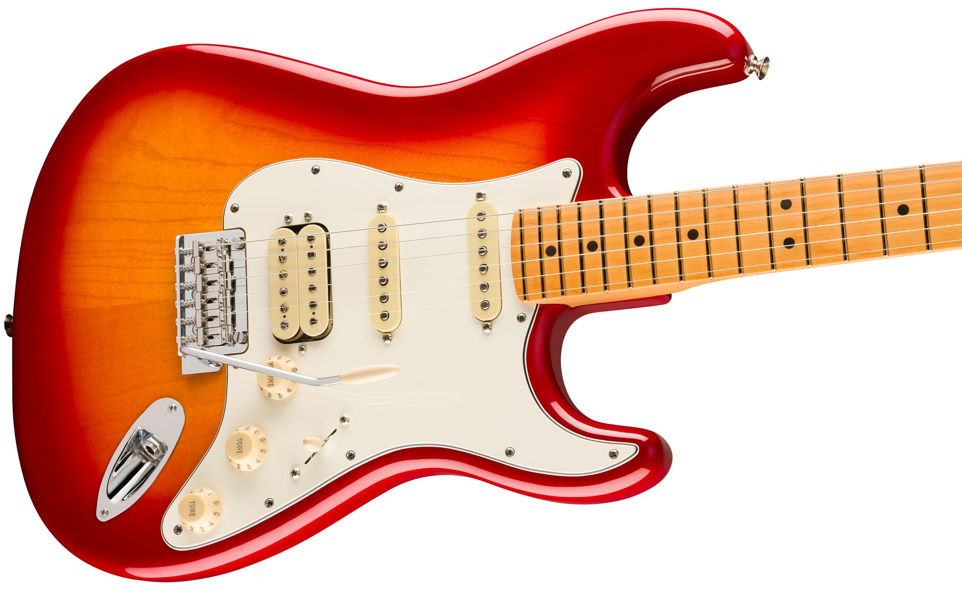 Fender Player II Stratocaster HSS MN Guitarra Eléctrica Aged Cherry Burst 3