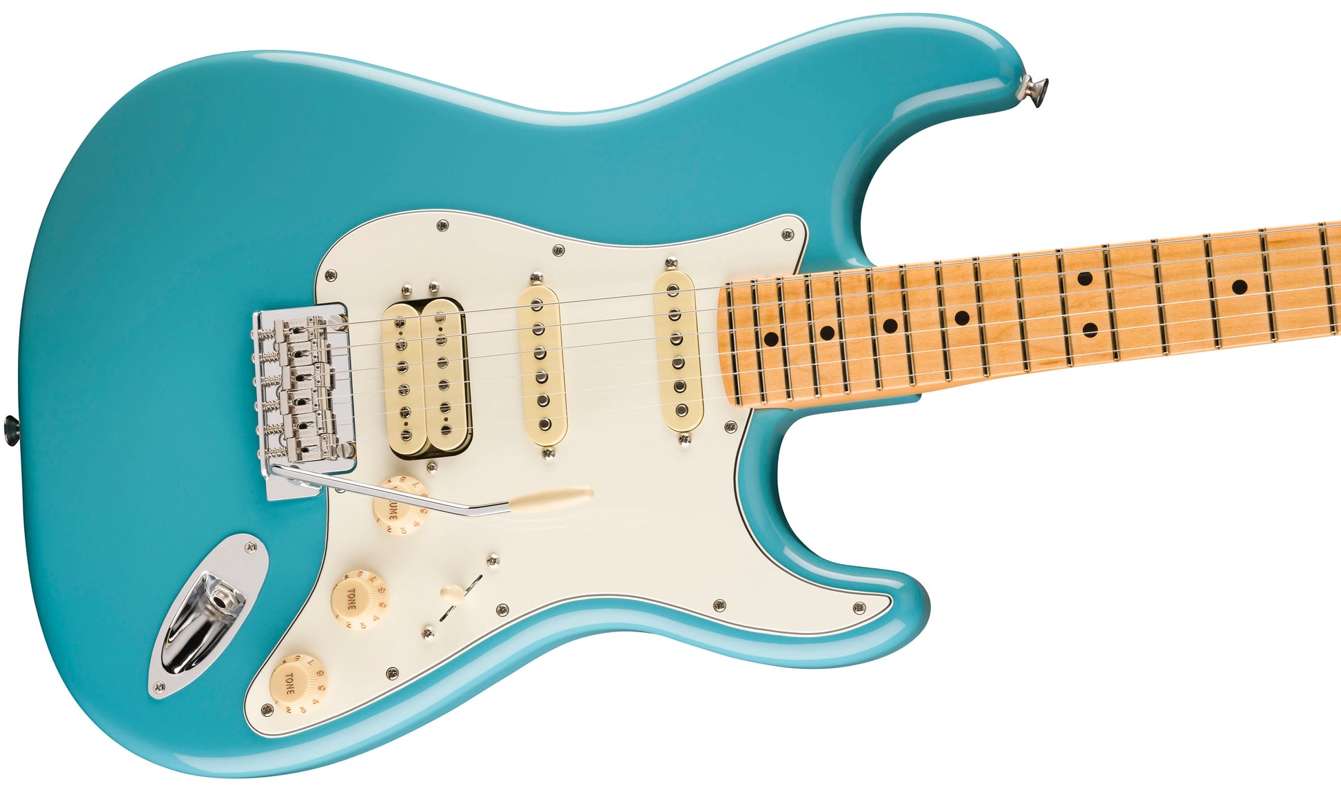 Fender Player II Stratocaster HSS MN Guitarra Eléctrica Aquatone Blue 3