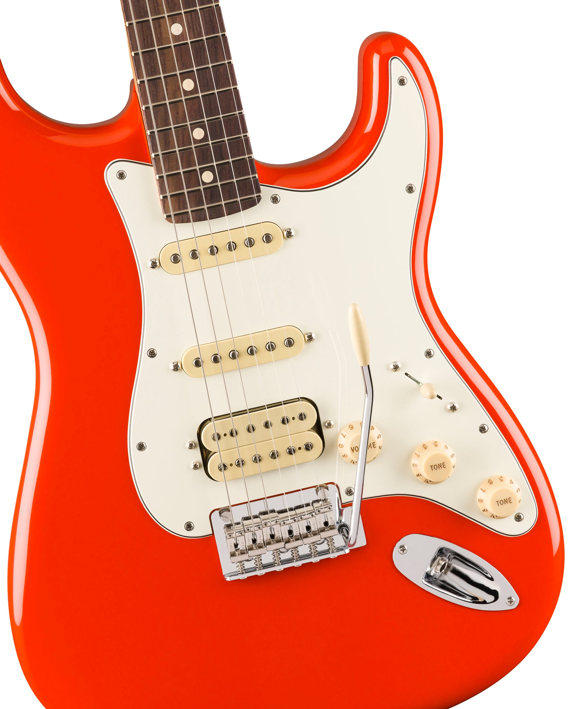 Fender Player II Stratocaster HSS RW Guitarra Eléctrica Coral Red 4