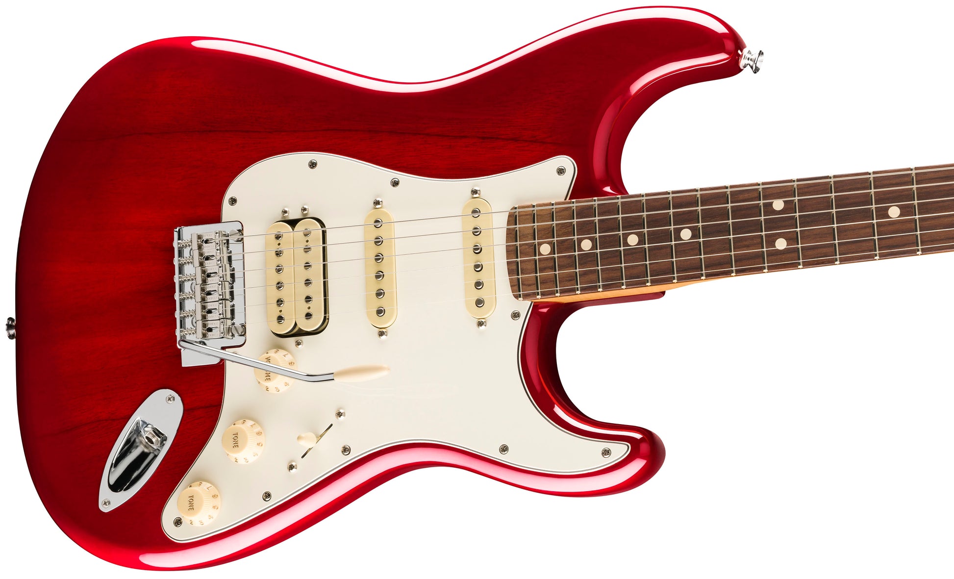 Fender Player II Stratocaster HSS RW Guitarra Eléctrica Transparent Cherry Burst 3