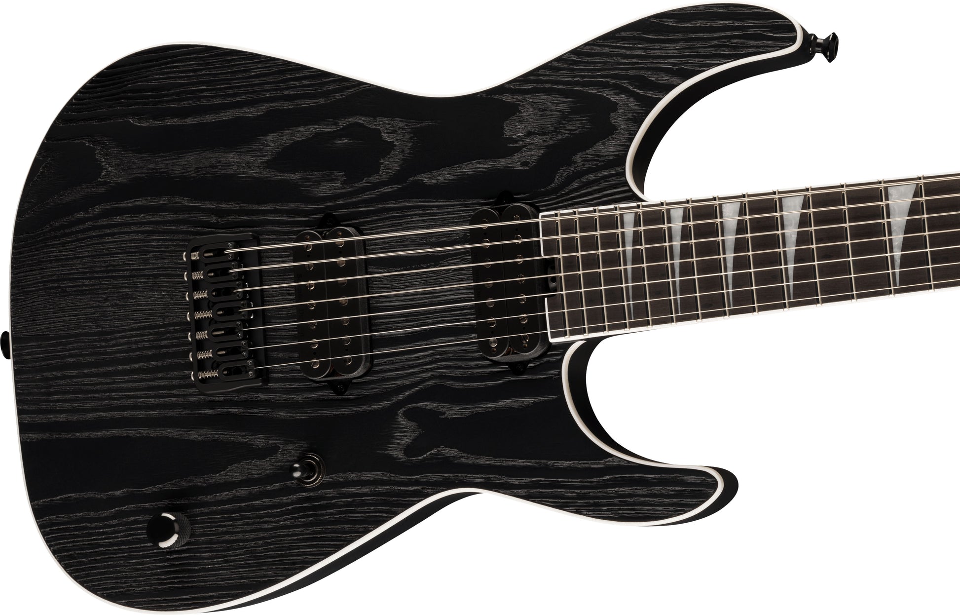 Jackson SL7 HT Pro Series Signature Jeff Loomis Soloist EB Guitarra eléctrica 7 cuerdas Black Ash 4