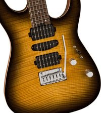 Charvel MJ DK24 HSH 2PT MAH FM WG Guitarra Eléctrica Antique Burst 3