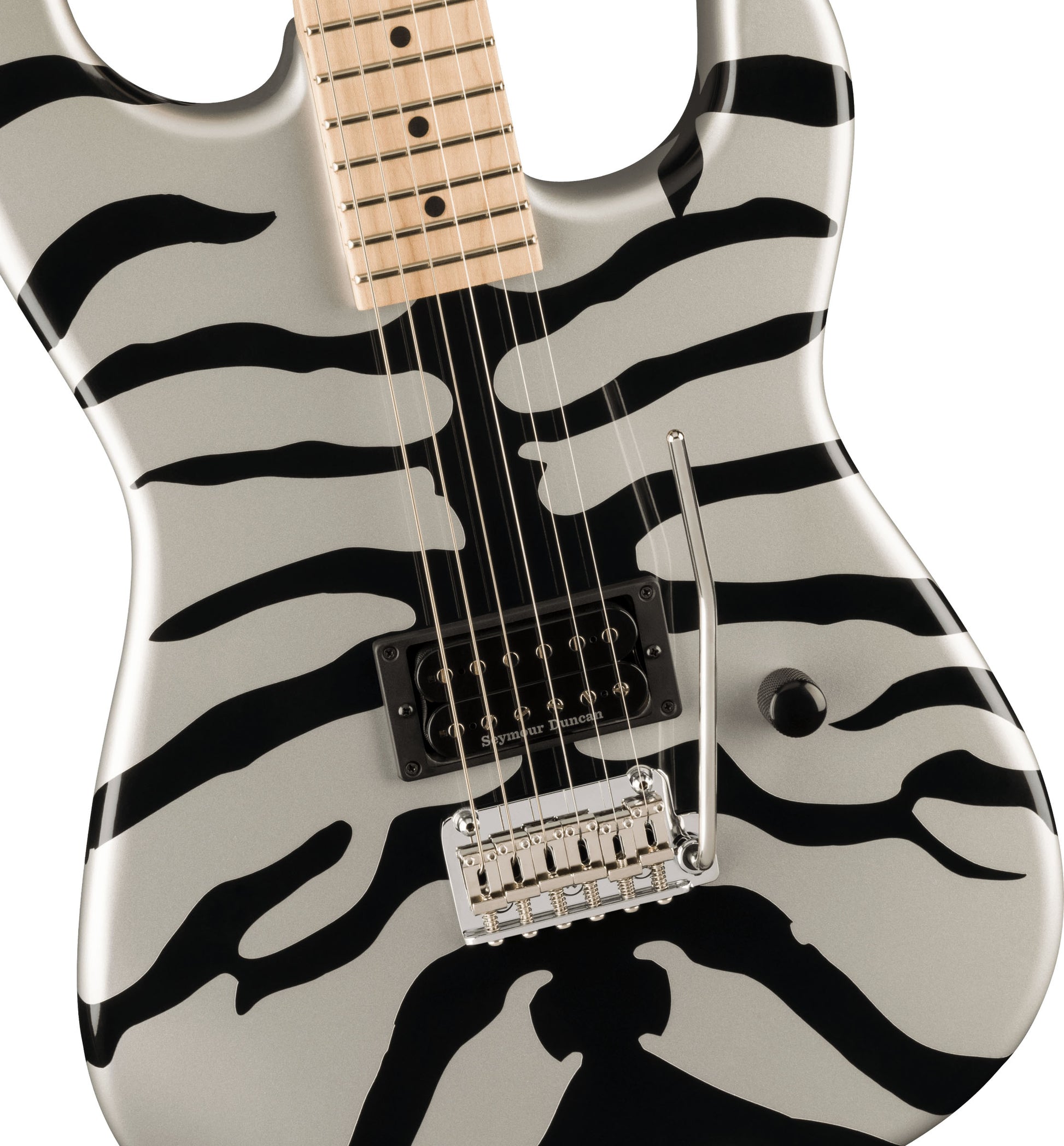 Charvel Super Stock SD1 H 2PT M MN Guitarra Eléctrica Silver Bengal 3