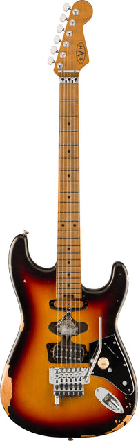 EVH Limited Edition Frankenstein Relic Series MN Guitarra Eléctrica Vintage Sunburst 1