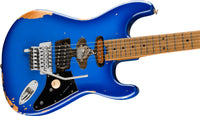 EVH Limited Edition Frankenstein Relic Series MN Guitarra Eléctrica Blueburst 4