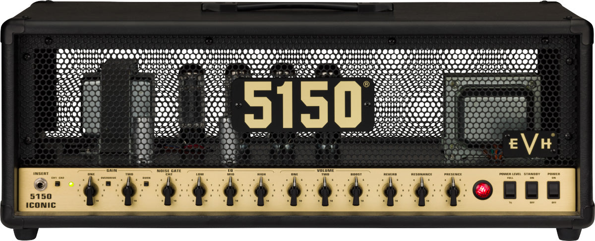 EVH 5150 Iconic Series 80W EL34 Head BLK Amplificador Cabezal Guitarra 1