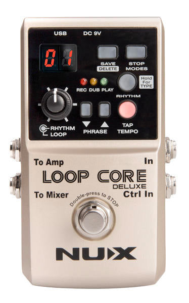 NUX Loop Core Deluxe Pack Pedal Looper con Pulsador NMP2 2