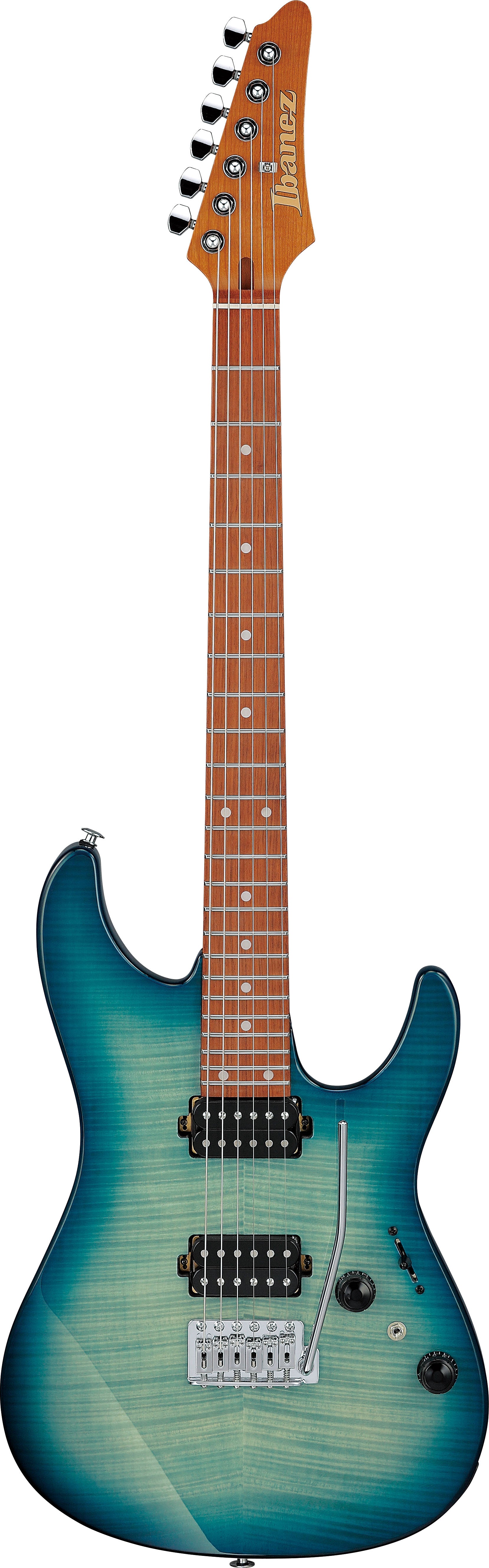 IBANEZ AZ24S1F TXB Guitarra Eléctrica Transparent Turquoise Burst 1