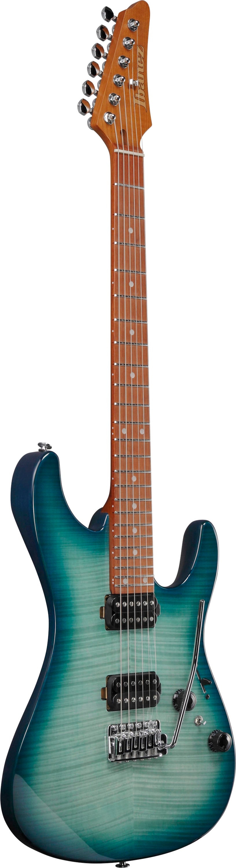 IBANEZ AZ24S1F TXB Guitarra Eléctrica Transparent Turquoise Burst 2