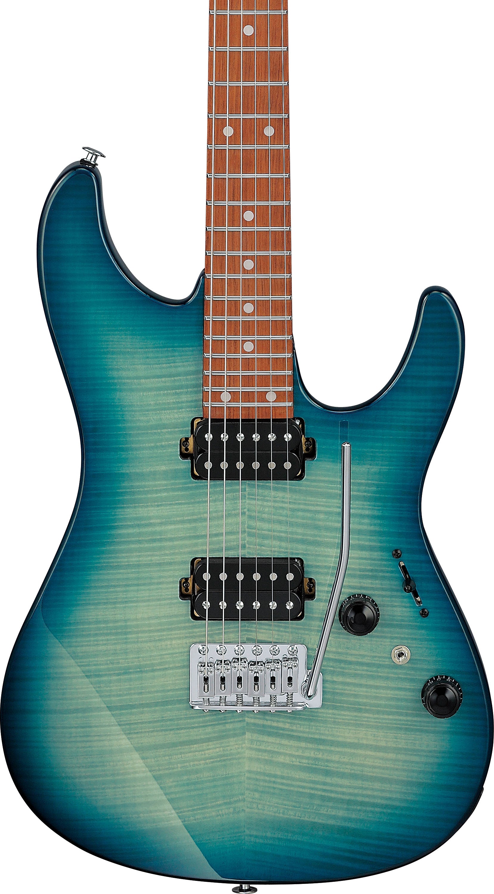 IBANEZ AZ24S1F TXB Guitarra Eléctrica Transparent Turquoise Burst 4