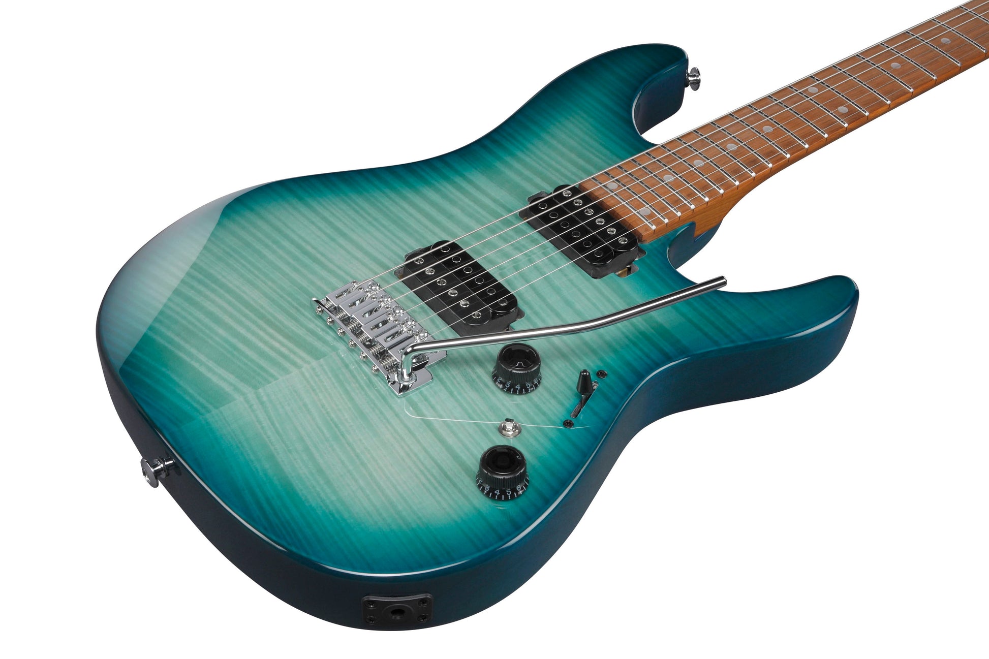 IBANEZ AZ24S1F TXB Guitarra Eléctrica Transparent Turquoise Burst 6