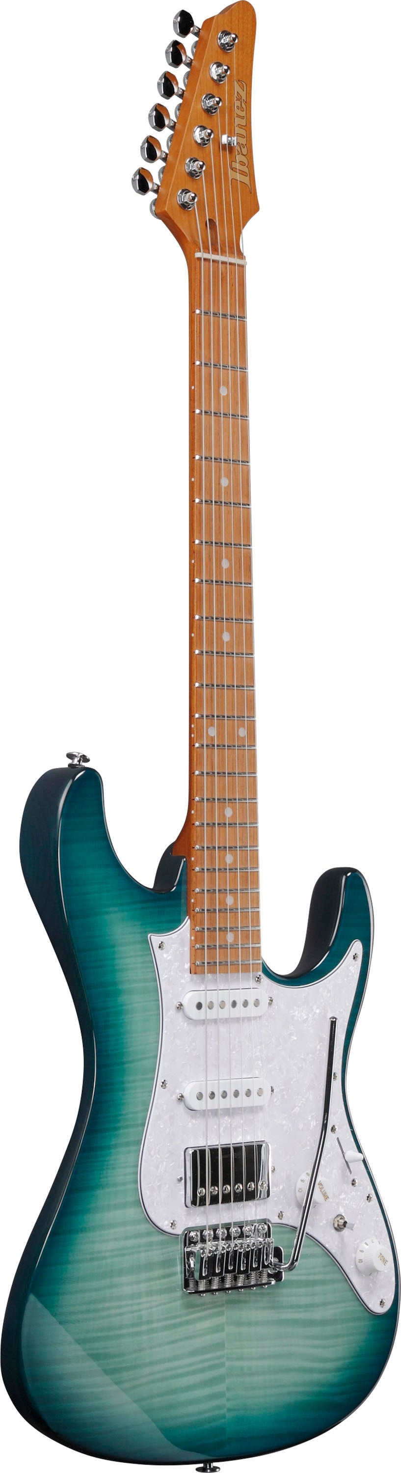 IBANEZ AZ22S1F TXB Guitarra Eléctrica Transparent Turquoise Burst 2