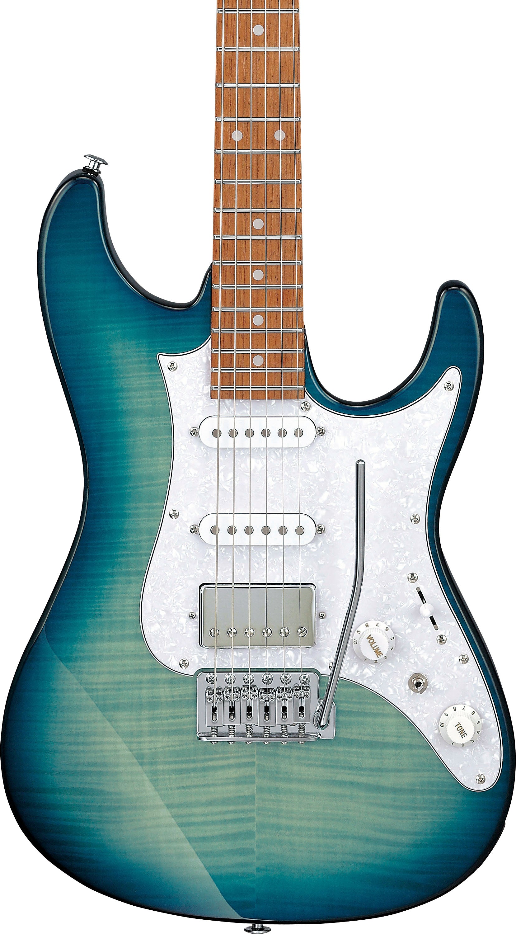 IBANEZ AZ22S1F TXB Guitarra Eléctrica Transparent Turquoise Burst 4