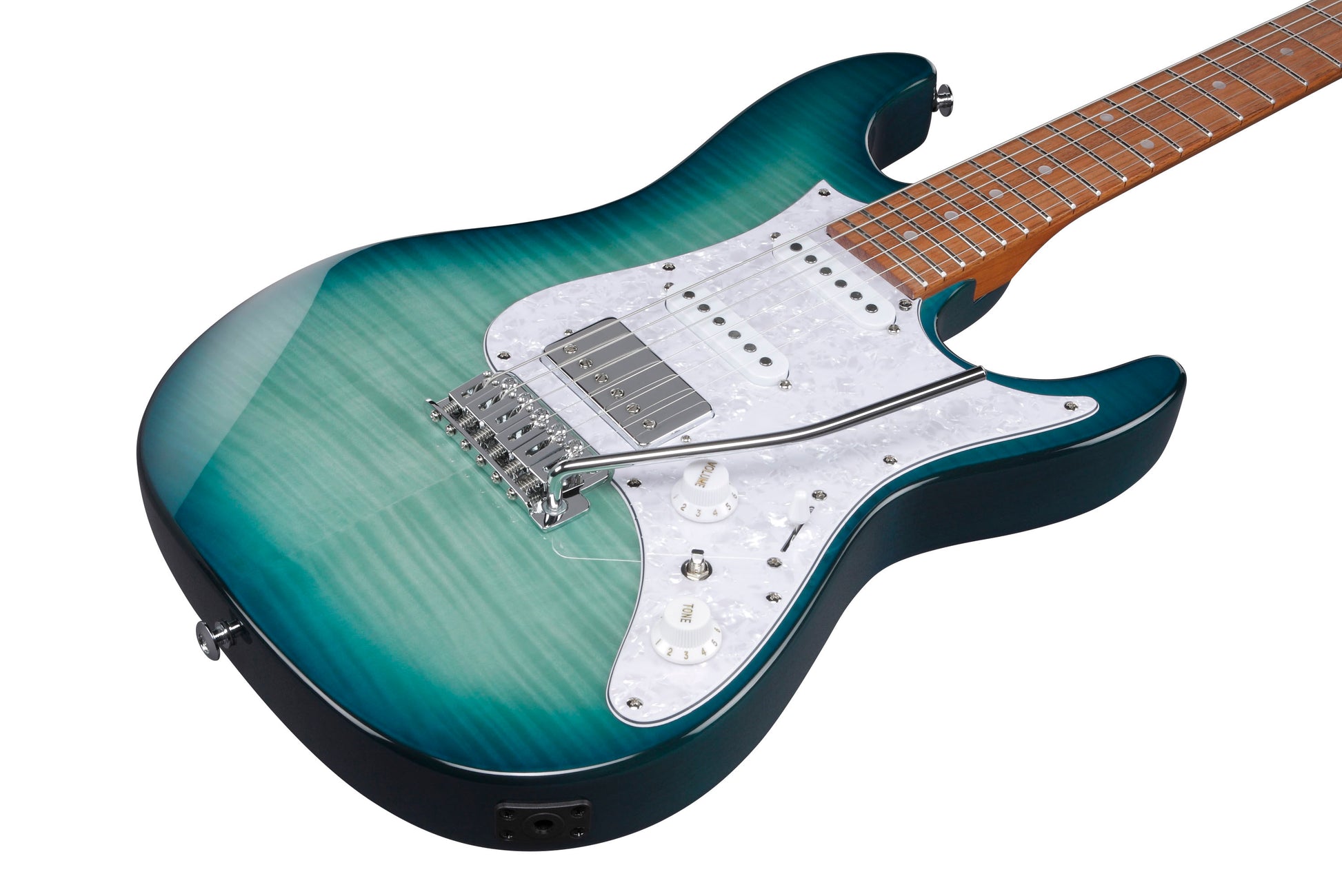 IBANEZ AZ22S1F TXB Guitarra Eléctrica Transparent Turquoise Burst 6