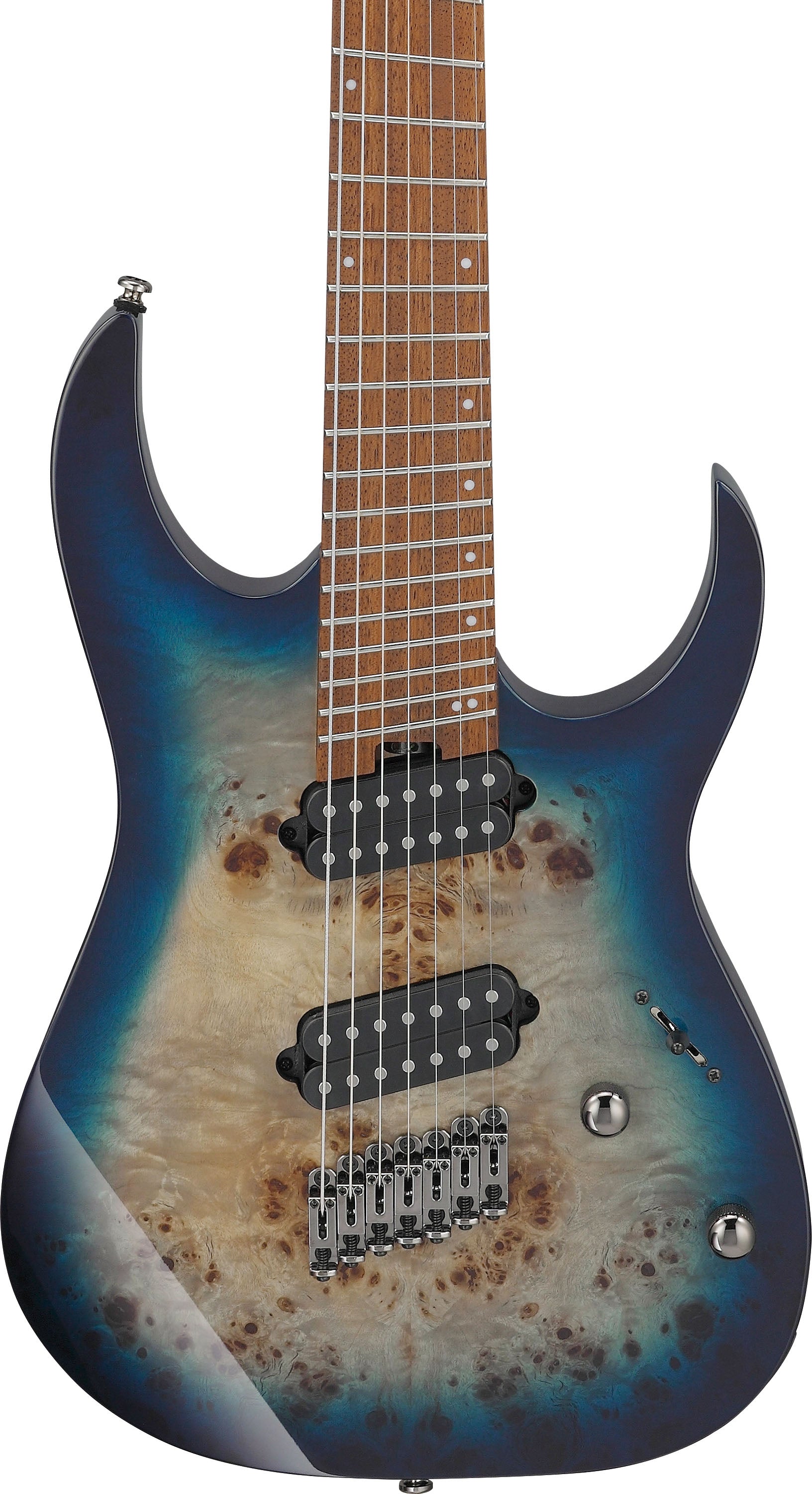 IBANEZ RGMS7PB CBS Guitarra Eléctrica 7 Cuerdas Cosmic Blue Star Burst 4