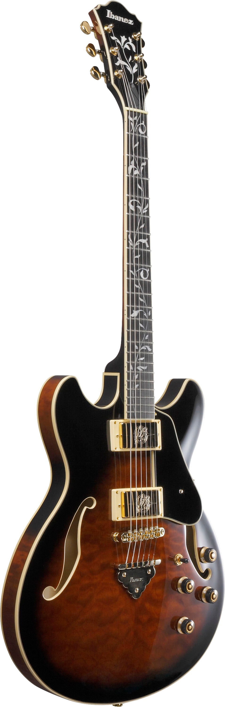 IBANEZ AS93QMSP DBS Guitarra Eléctrica Dark Brown Sunburst 2