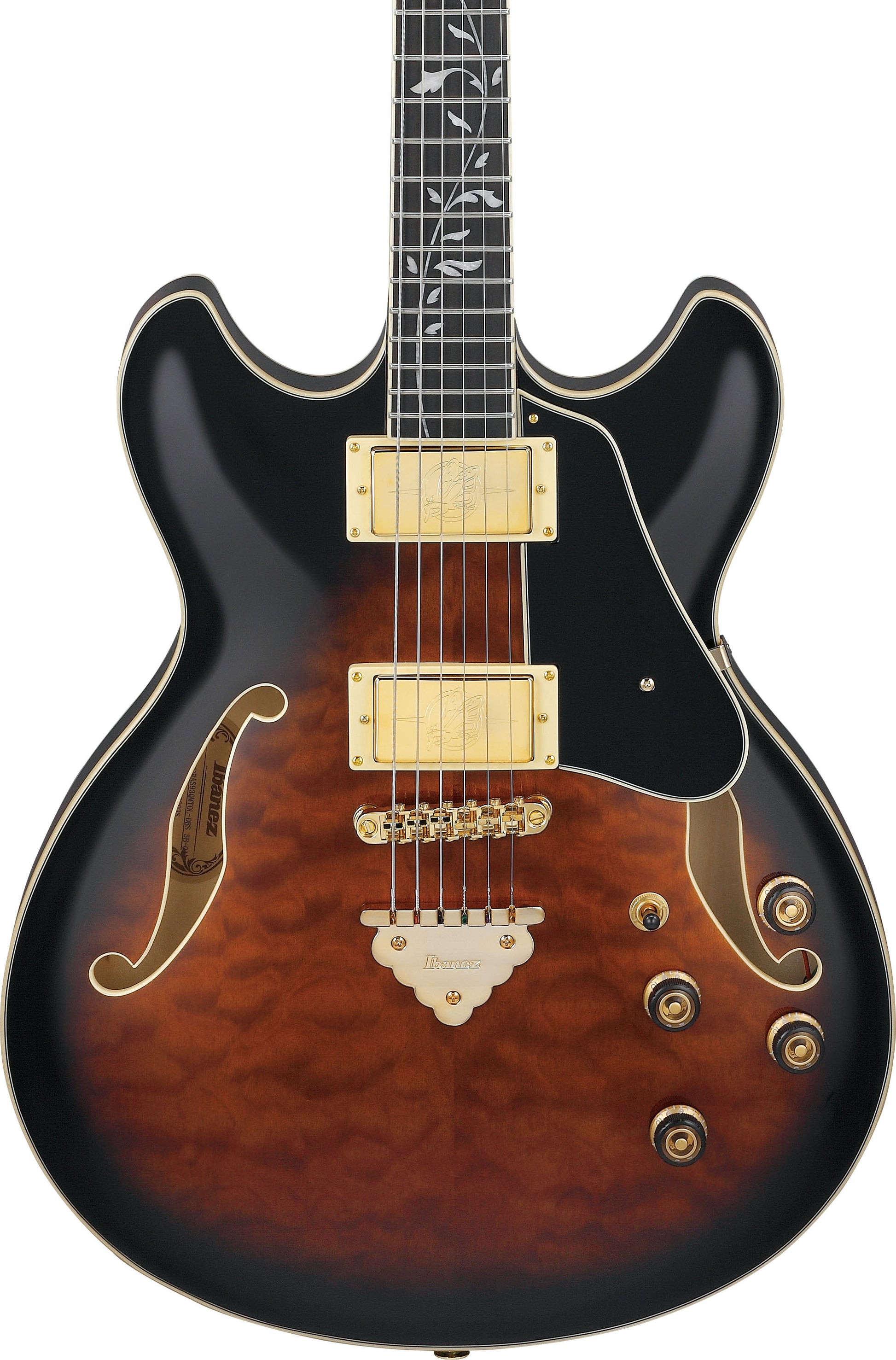 IBANEZ AS93QMSP DBS Guitarra Eléctrica Dark Brown Sunburst 4