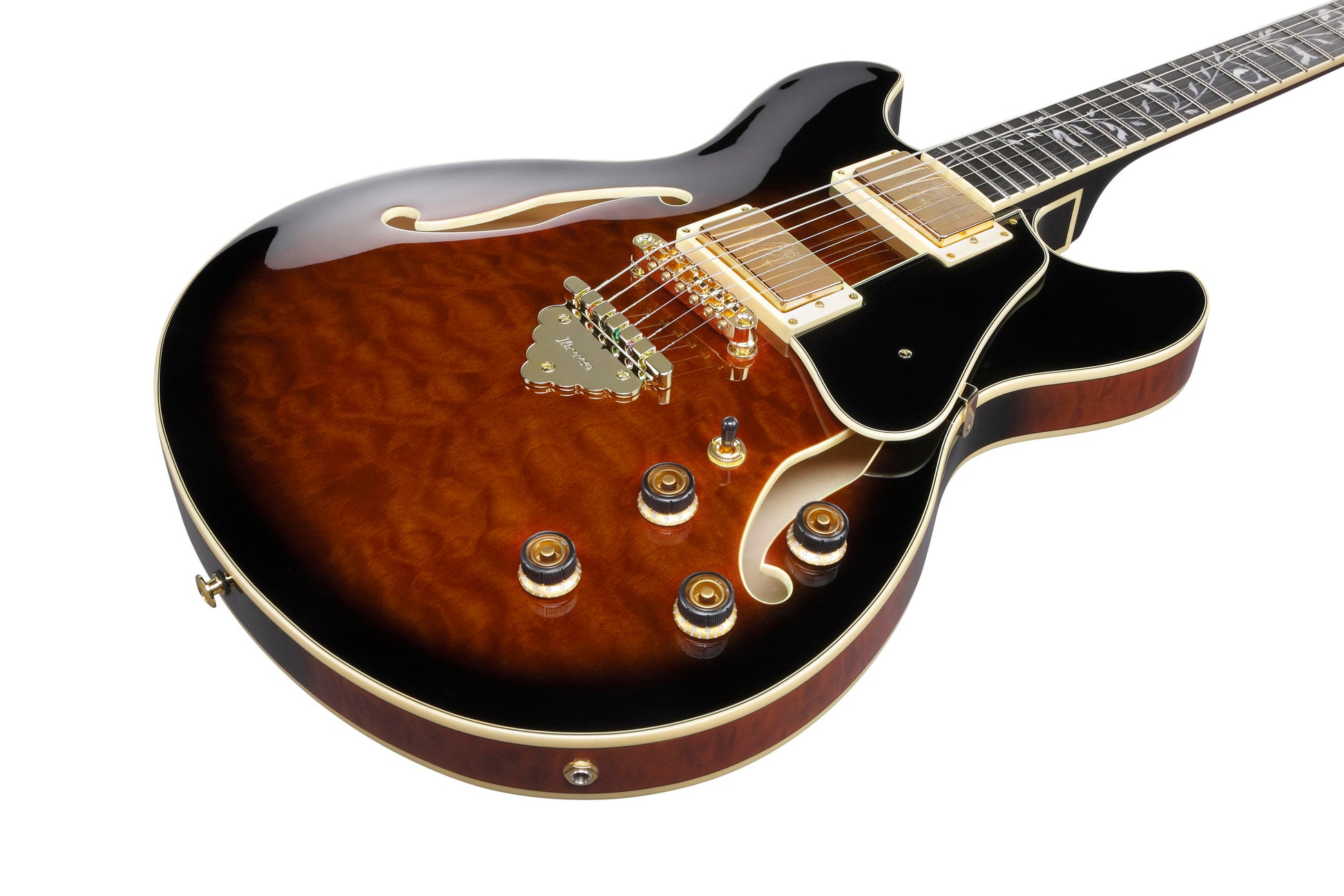 IBANEZ AS93QMSP DBS Guitarra Eléctrica Dark Brown Sunburst 6